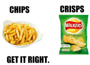 Crisps перевод на русский. Crisps Chips. Crisps Chips разница. Чипсы на британском английском. Чипсы на американском и британском.